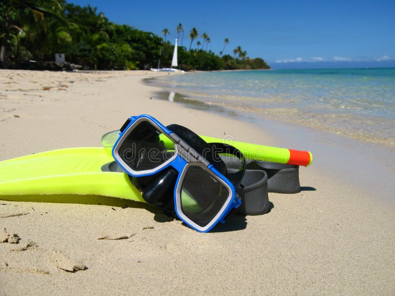 Snorkeling equipment stock photo. Image of coral, nature 7384268