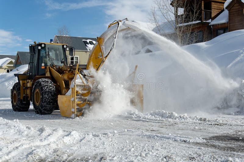 Snow blower royalty free stock photography Snow blower royalty free stock photography