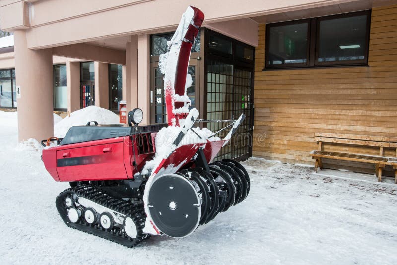 Snow blower car stock image. Image of help, throwers 127440789
