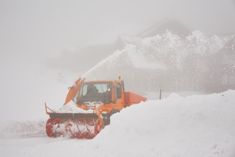 Snow blower stock image. Image of access, blow, cleaning 51828773