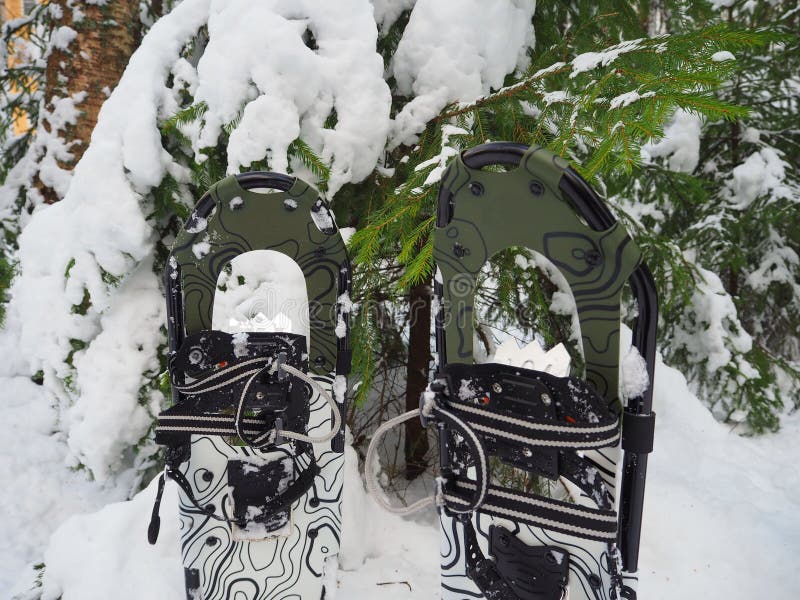 Snow Boots for Walking on Ice Stock Image - Image of journey, people ...