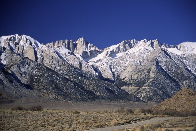 Snow Capped California Mountains Stock Image Image of desert, nature 4301527