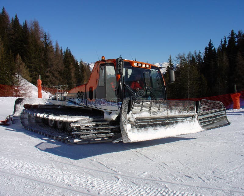 Snow Cat stock photo. Image of alps, skiing, hill, mountain 4335456