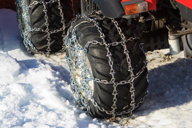 Snow chains stock image. Image of tyres, black, steel 23614125