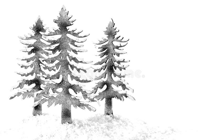 Snow Covered Christmas Tree Stock Image Image of white, tree 22000805