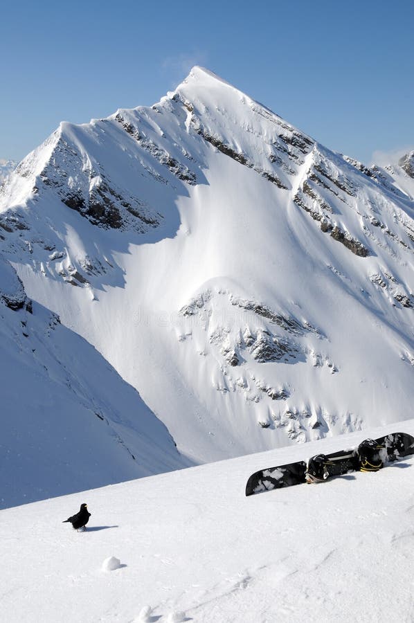 Snow covered mountains