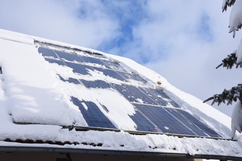 Snow-covered solar system