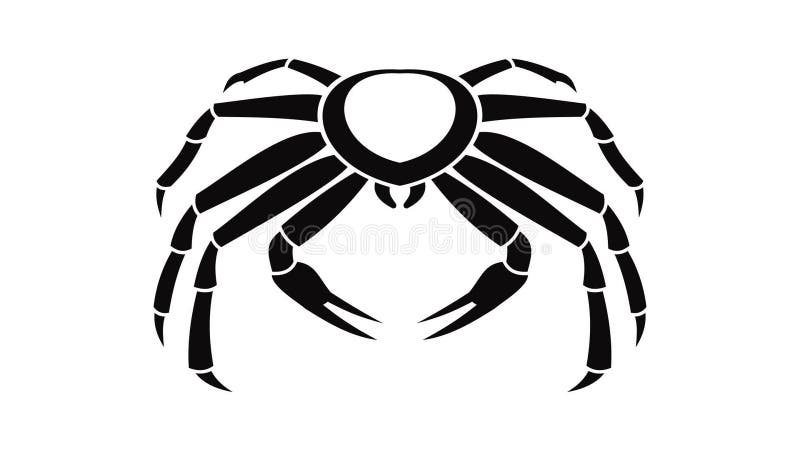 Snow crab icon animation royalty free illustration
