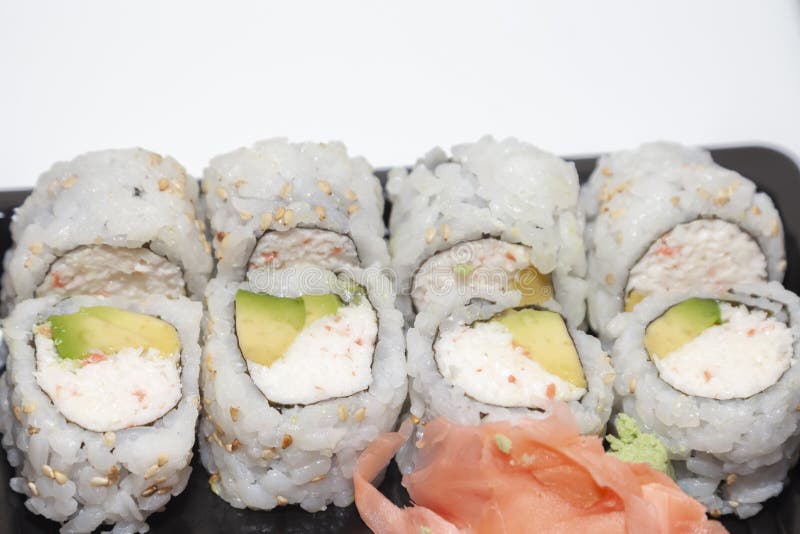 SNow Crab Roll Sushi stock image. Image of delicious 151242257