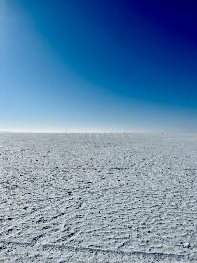 Snow desert in the middle of nowhere