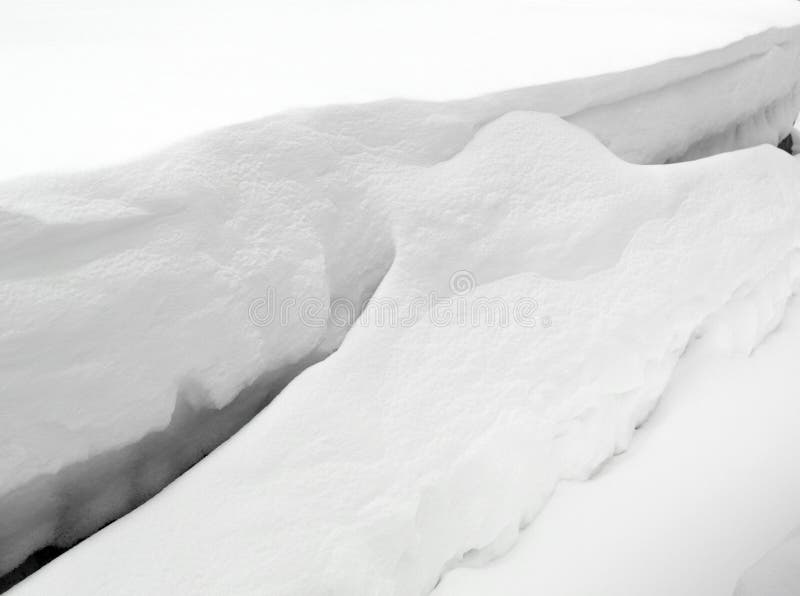 Snow drifts in the winter stock image. Image of storm 211860517