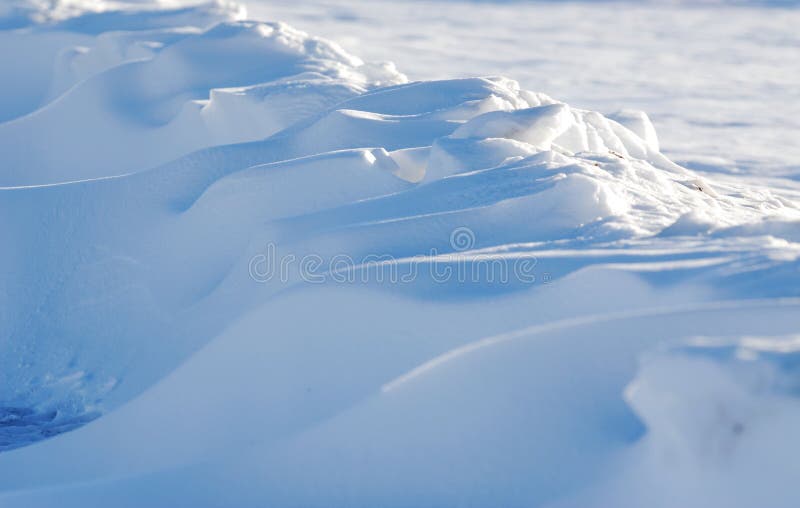 Snow dune stock photos