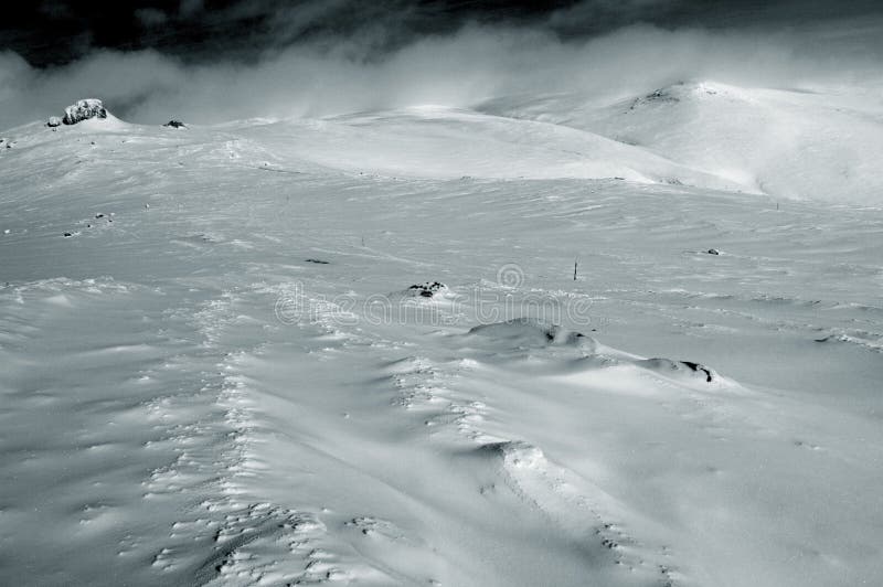 Snow dunes