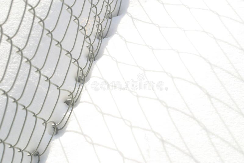 Snow and fence