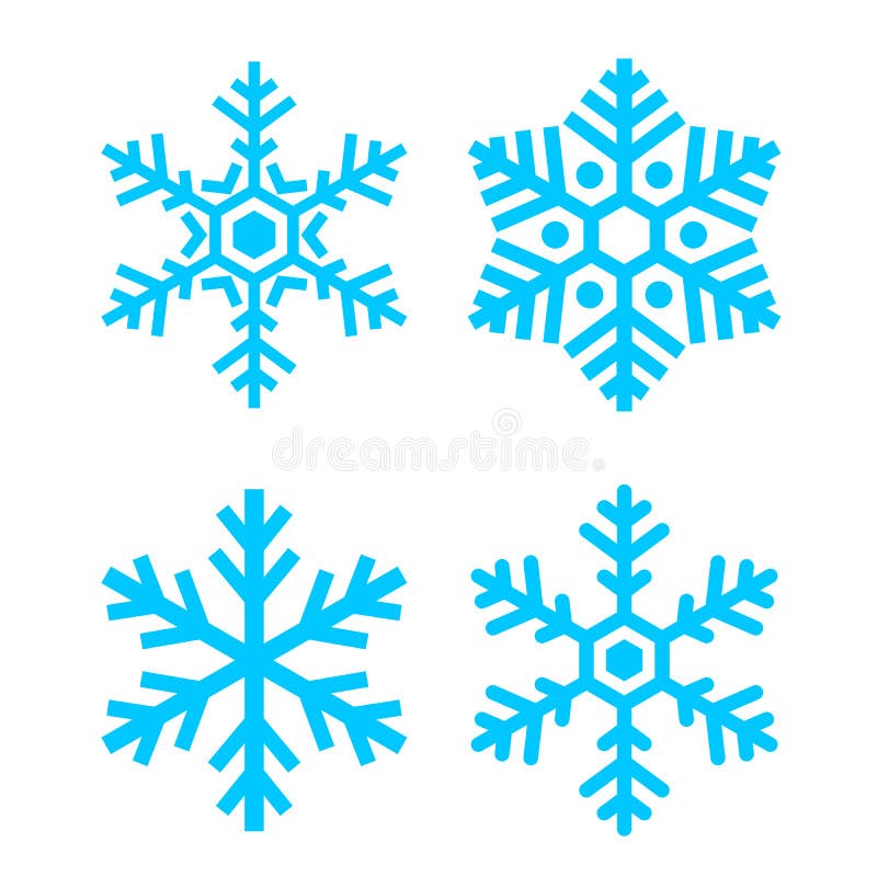 Snow flake vector icon royalty free illustration