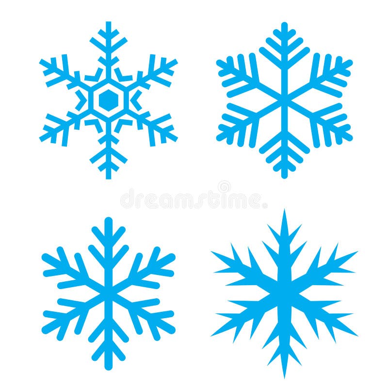 Snow flake vector icon vector illustration