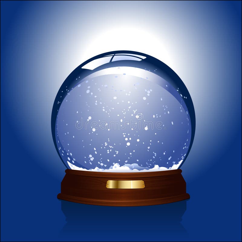 Snow-globe royalty free illustration