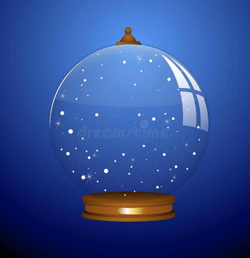 Snow Globe - Christmas Vector Illustration