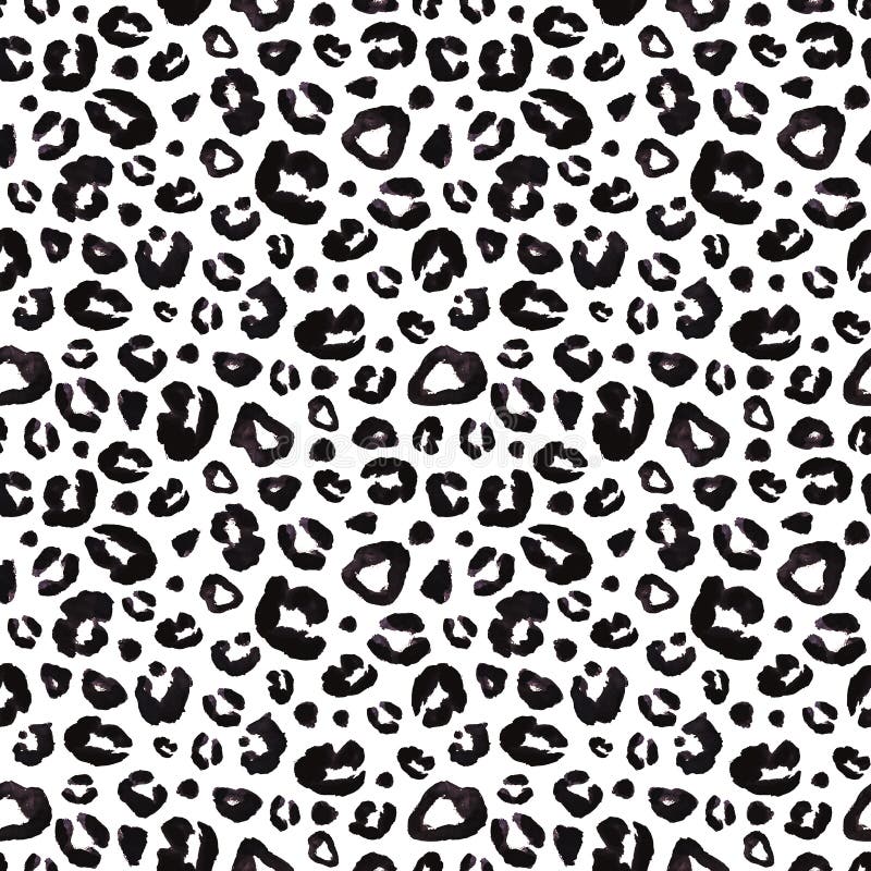 Snow Leopard Seamless Texture Stock Illustration - Illustration of ...