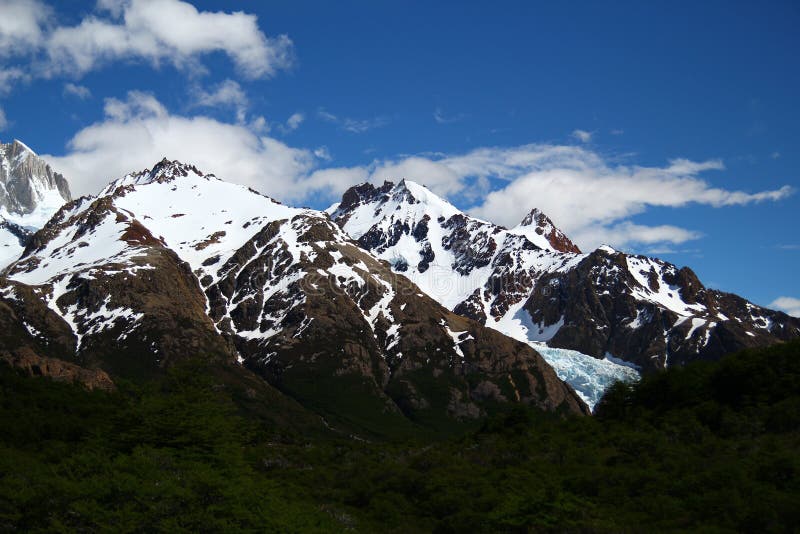 Snow mountain range