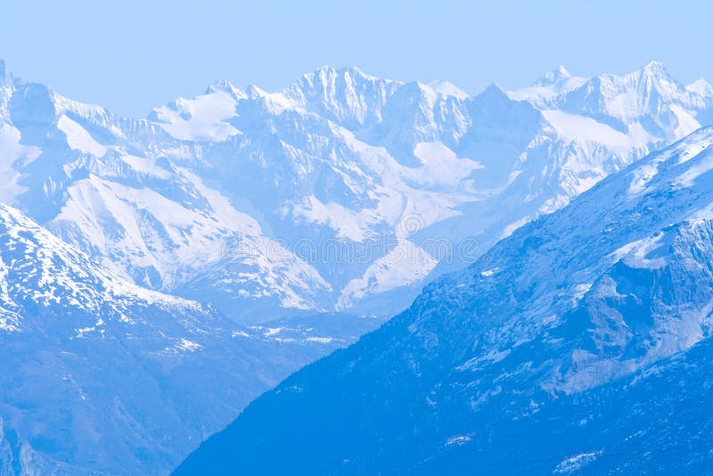 Snow Mountain Range Landscape