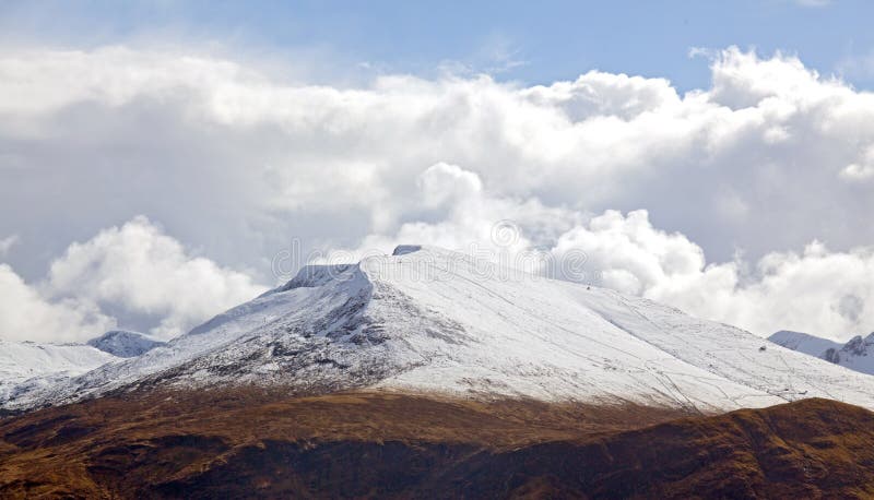 Snow Mountain Range Landscape