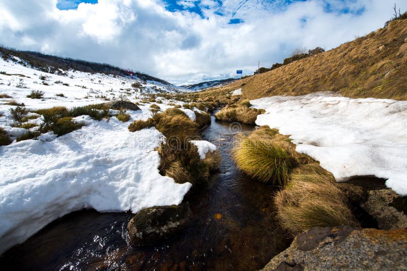 Snow mountains in Kosciuszko National Park, Australia