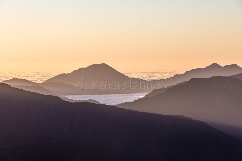 Snow mountains in Sichuan of China