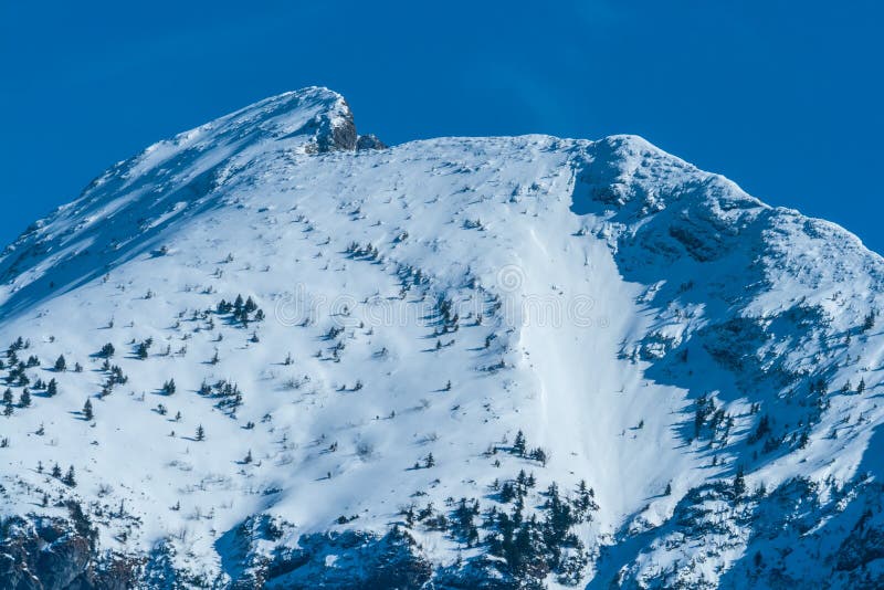 Snow in the mountains