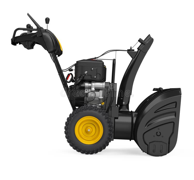 Snow Plow Equipment Isolated Stock Illustration - Illustration of