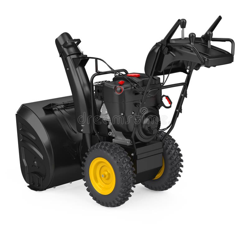 Snow Plow Equipment Isolated Stock Illustration - Illustration of