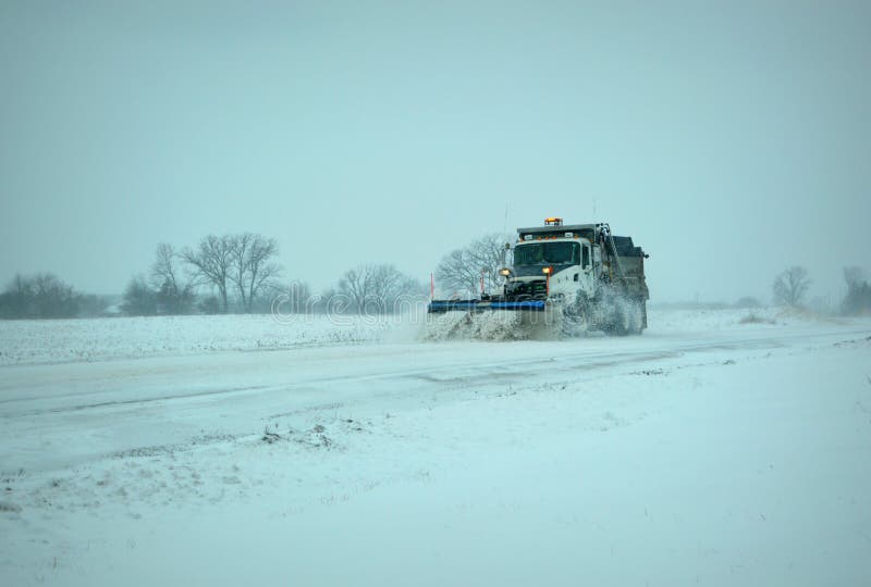 Snow Plow stock photo. Image of shove, streets, plowing 48562258