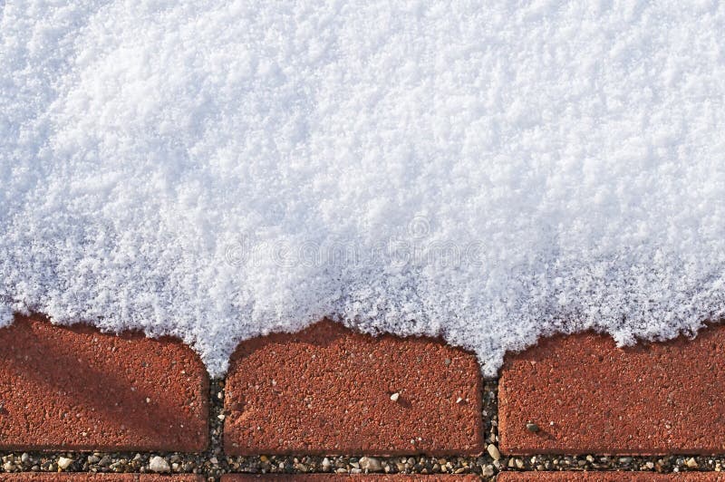 Snow with red floor