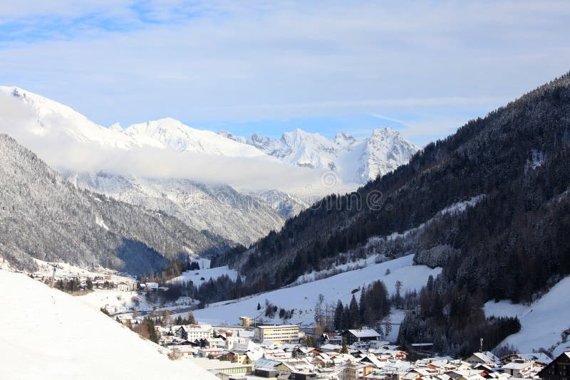 Snow resort of St. Anton, Austria