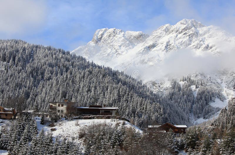 Snow resort of St. Anton, Austria