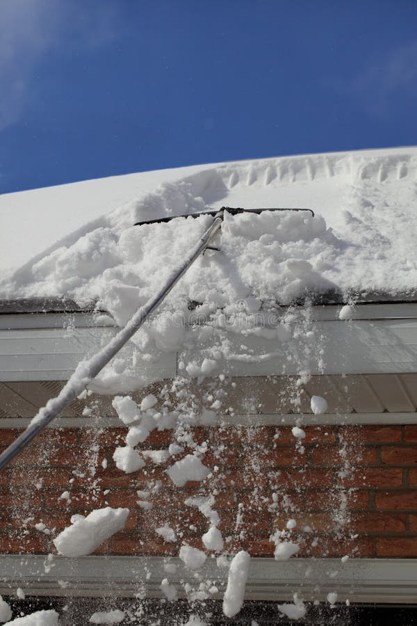 Roof Rake Removing Winter Snow Stock Photo Download Image Now iStock