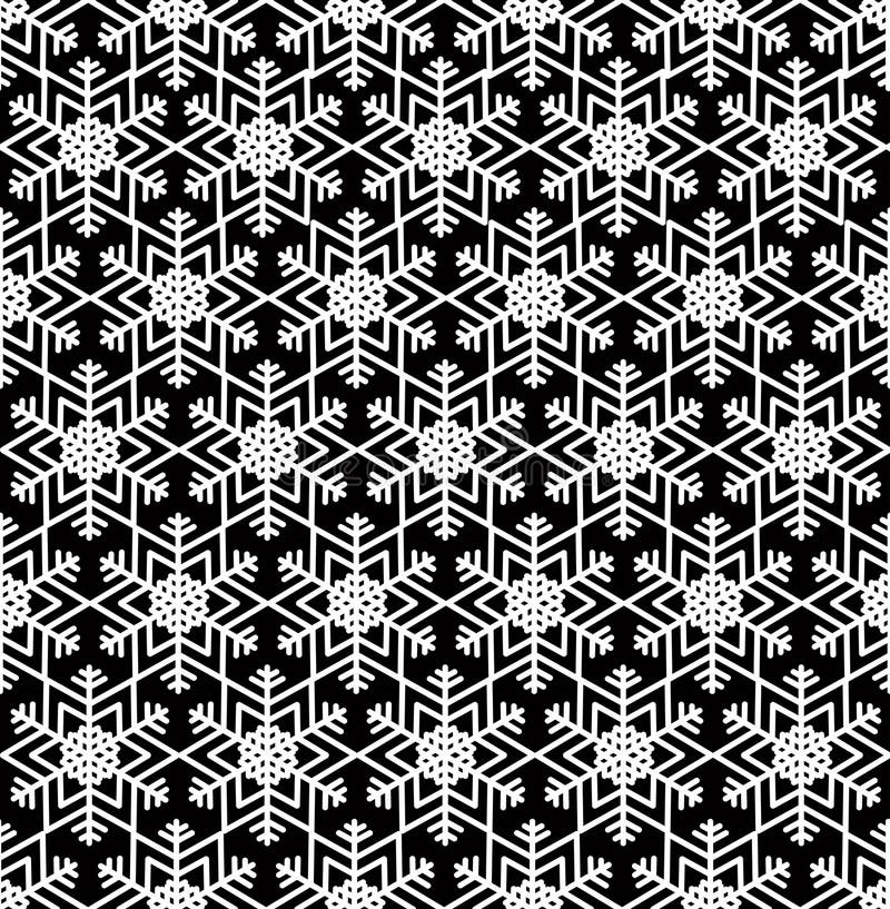 Snow seamless pattern. Abstract winter ornamental textured background. Snowflake pattern. Snow flake vector holiday editable text vector illustration