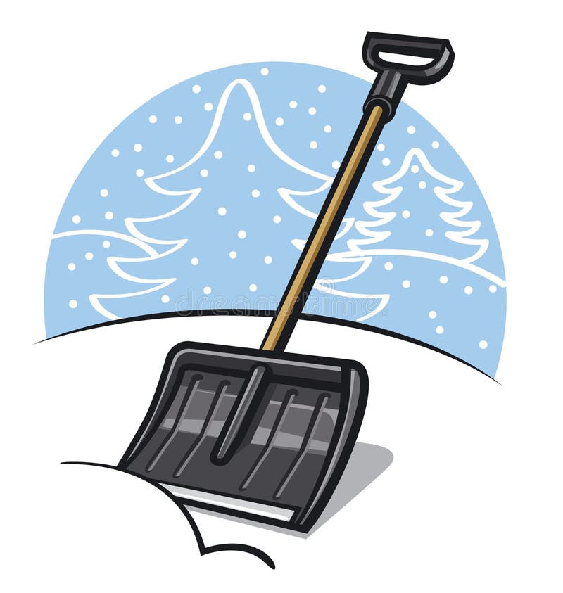 Snow shovel stock illustration. Illustration of shovel 28599346