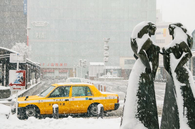 Snow Storm in Yokohama, Japan Editorial Stock Photo Image of cold, snowstorm 38088213