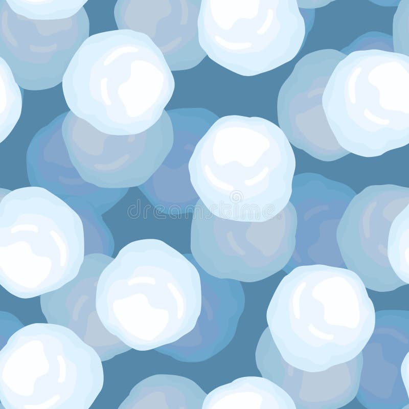 Snowball pattern. Winter background Vector illustration. Christmas and New Year ornament vector illustration Snowball pattern. Winter background Vector illustration. Christmas and New Year ornament vector illustration
