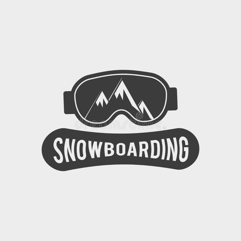 Snowboard Club Logo, Label or Badge Template. Snowboarding Symbol with ...