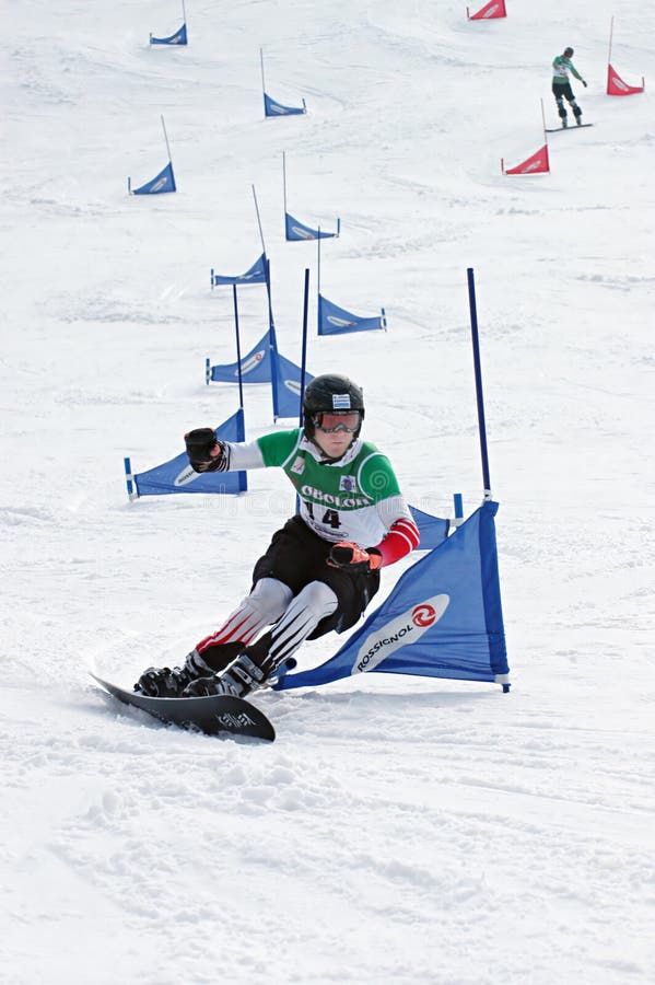 Snowboard European Cup editorial stock photo. Image of hobbies 7071198
