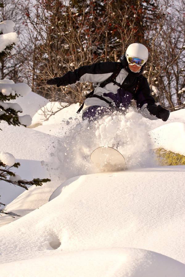 Snowboard freeride in Siberia