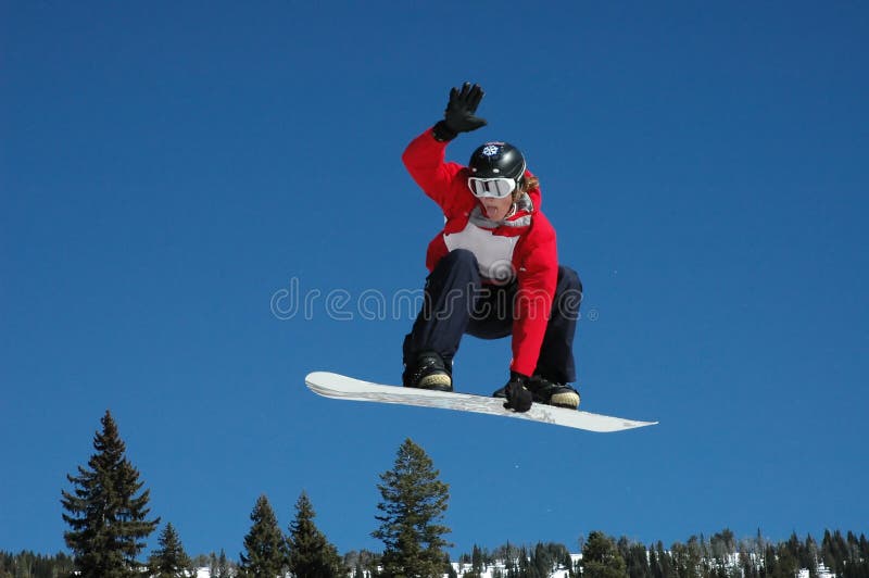 Snowboard Jump 1 stock image. Image of skier, snow, winter 2065227