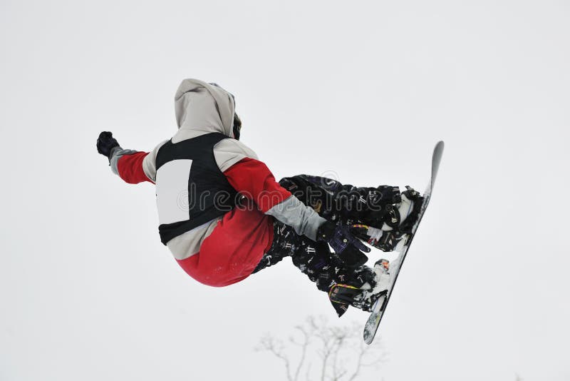Snowboard jump stock image. Image of recreation, motion 13023569