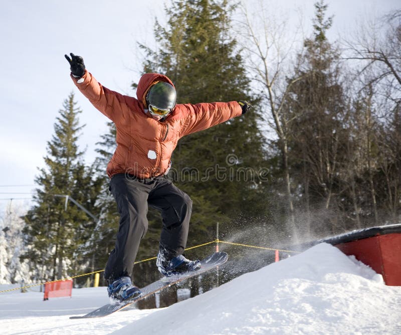 Snowboard Jump Picture. Image 1952357