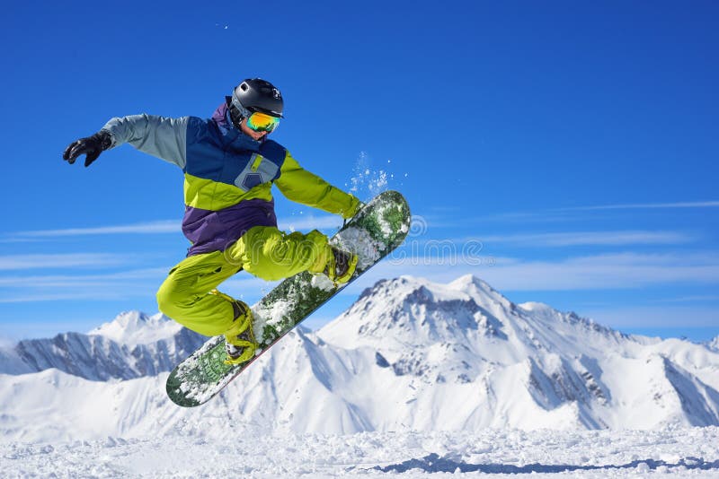 Snowboarder, der Trick tut stockbild Snowboarder, der Trick tut stockbild