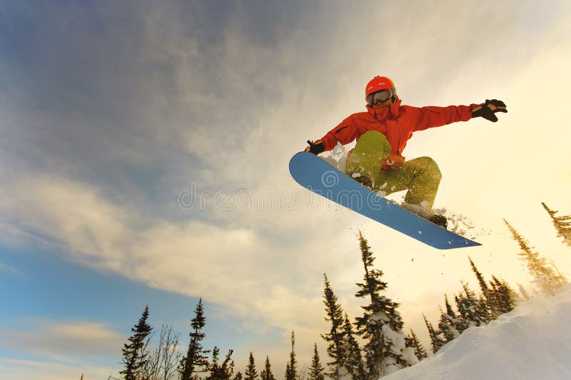Snowboarder extrême image stock Snowboarder extrême image stock