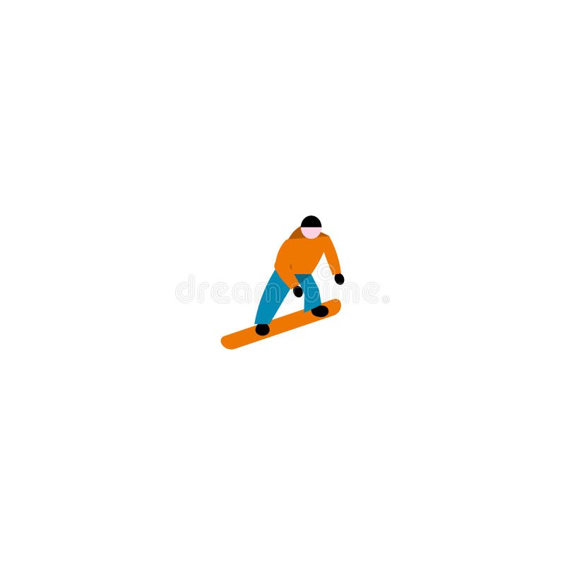 Snowboarder jumping sport. Vector illustration isolated on white background royalty free illustration Snowboarder jumping sport. Vector illustration isolated on white background royalty free illustration