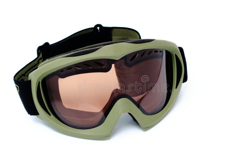 Snowboarding goggles isolated